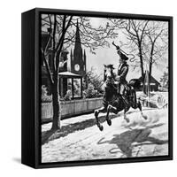 Paul Revere's Ride, 1775-null-Framed Stretched Canvas