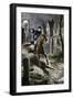 Paul Revere's Ride to Awaken the Minutemen of Lexington, Massachusetts, April 19, 1775-null-Framed Giclee Print