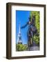 Paul Revere Statue, Old North Church, Freedom Trail, Boston, Massachusetts.-William Perry-Framed Photographic Print