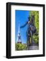 Paul Revere Statue, Old North Church, Freedom Trail, Boston, Massachusetts.-William Perry-Framed Photographic Print