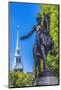 Paul Revere Statue, Old North Church, Freedom Trail, Boston, Massachusetts.-William Perry-Mounted Photographic Print