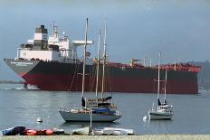 Exxon Mediterranean Departing San Diego Bay-Paul Richards-Photographic Print