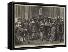 Paul's Walk in the Reign of Charles II-William III Bromley-Framed Stretched Canvas