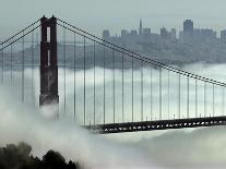 Golden Gate Bridge Fog-Paul Sakuma-Photographic Print