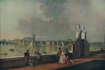 'View from the Terrace of Old Somerset House', c1770