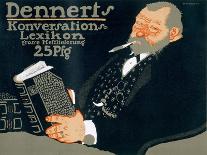 Advertisement for Dennert's 'Konversations-Lexikon', 1927 (Colour Litho)-Paul Scheurich-Framed Giclee Print