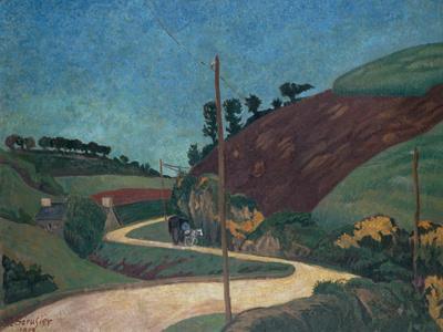 The Stagecoach Road in the Country with a Cart, 1903 by Paul Serusier