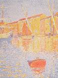 Fishing Boats in La Rochelle, C.1919-21 (Graphite, W/C and Opaque White)-Paul Signac-Giclee Print