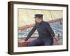 Paul Signac on His Boat-Théo van Rysselberghe-Framed Giclee Print