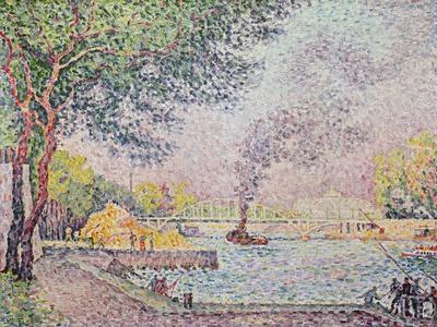 Saint-Tropez, the Pier Seen from the Shipyard, 1892 (Conte Crayon on  Paper)' Giclee Print - Paul Signac