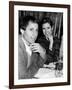 Paul Simon with Girlfriend, Carrie Fisher, at Party for Fisher's Dad, Singer Eddie Fisher-David Mcgough-Framed Premium Photographic Print