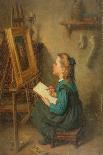 A Young Artist (Oil on Canvas)-Paul Soyer-Giclee Print