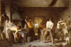 The Blacksmith's Forge-Paul Soyer-Giclee Print