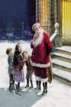 Santa and Street Kids-Paul Stahr-Art Print