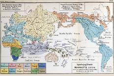 Map Darwin's Beagle Voyage South America-Paul Stewart-Photographic Print