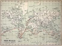 Map Darwin's Beagle Voyage South America-Paul Stewart-Photographic Print