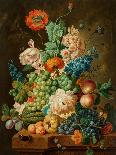 Fruit and Flowers on a Marble Table, 1794-Paul Theodor van Brussel-Framed Giclee Print