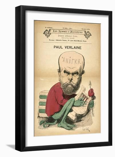 Paul Verlaine as Decadence, C1880S-Emile Cohl-Framed Giclee Print