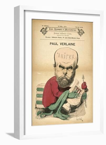 Paul Verlaine as Decadence, C1880S-Emile Cohl-Framed Giclee Print