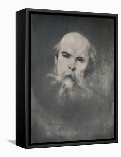 'Paul Verlaine', c.1891, (1946)-Eugene Carriere-Framed Stretched Canvas