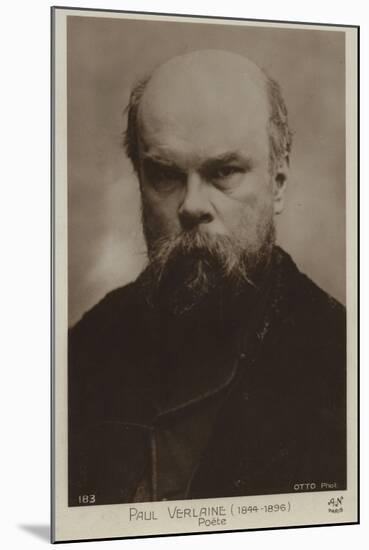 Paul Verlaine, French Poet-null-Mounted Photographic Print