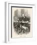 Paul Verlaine French Writer Writing at a Cafe Table-null-Framed Art Print