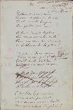 Handwritten Pages from "Romances Sans Paroles" with Crossed out Dedication to Arthur Rimbaud, 1873-Paul Verlaine-Giclee Print