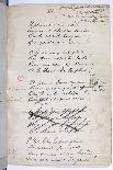 Handwritten Pages from "Romances Sans Paroles" with Crossed out Dedication to Arthur Rimbaud, 1873-Paul Verlaine-Giclee Print