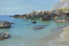 The Coast Off Dubrovnik, 1905-Paul von Spaun-Framed Stretched Canvas
