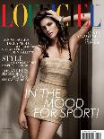 L'Officiel, April 2010 - Cindy Crawford-Paul Wetherell-Framed Stretched Canvas