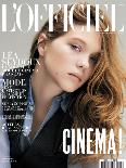 L'Officiel, May 2010 - Léa Seydoux Porte une Chemise en Soie, Ralph Lauren Collection-Paul Wetherell-Framed Stretched Canvas