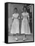 Paula and Susan Fox Sisters Who Are Student Nurses at Wesley Memorial Hospital-Stan Wayman-Framed Stretched Canvas