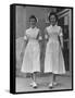 Paula and Susan Fox Sisters Who Are Student Nurses at Wesley Memorial Hospital-Stan Wayman-Framed Stretched Canvas