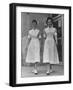 Paula and Susan Fox Sisters Who Are Student Nurses at Wesley Memorial Hospital-Stan Wayman-Framed Photographic Print