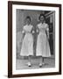 Paula and Susan Fox Sisters Who Are Student Nurses at Wesley Memorial Hospital-Stan Wayman-Framed Photographic Print