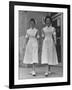 Paula and Susan Fox Sisters Who Are Student Nurses at Wesley Memorial Hospital-Stan Wayman-Framed Photographic Print