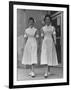 Paula and Susan Fox Sisters Who Are Student Nurses at Wesley Memorial Hospital-Stan Wayman-Framed Photographic Print