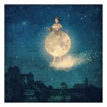 The Moon Carries Me Away-Paula Belle Flores-Art Print