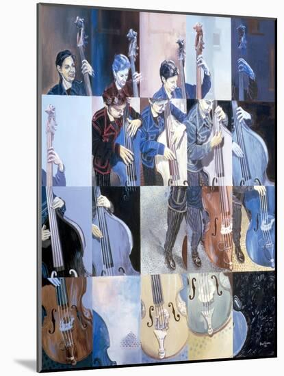 Paula Gardiner, Jazz Bassist, 1998-Huw S. Parsons-Mounted Giclee Print