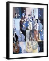 Paula Gardiner, Jazz Bassist, 1998-Huw S. Parsons-Framed Giclee Print