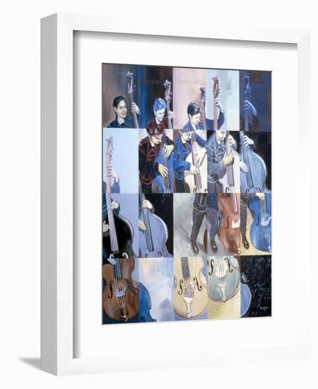 Paula Gardiner, Jazz Bassist, 1998-Huw S. Parsons-Framed Giclee Print