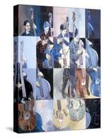 Paula Gardiner, Jazz Bassist, 1998-Huw S. Parsons-Stretched Canvas