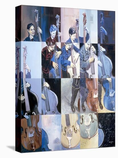 Paula Gardiner, Jazz Bassist, 1998-Huw S. Parsons-Stretched Canvas