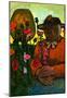 Paula Modersohn-Becker Old Woman in  the Garden Art Print Poster-null-Mounted Poster