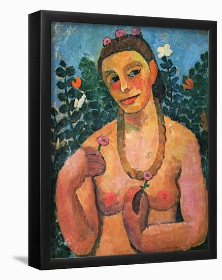 Paula Modersohn-Becker (Self Portrait) Art Poster Print-null-Framed Poster