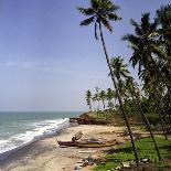 A Beach in Kerala, India, with Two Small Fishing Boats-PaulCowan-Photographic Print
