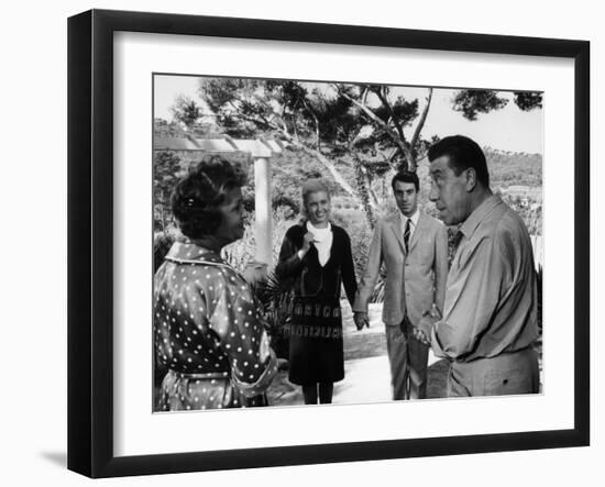 Paulette Dubost, Fernandel, Marie Dubois and Franck Fernandel: L'Âge Ingrat, 1964-Marcel Dole-Framed Premium Photographic Print