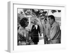 Paulette Dubost, Fernandel, Marie Dubois and Franck Fernandel: L'Âge Ingrat, 1964-Marcel Dole-Framed Photographic Print