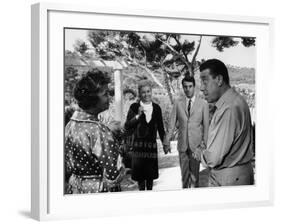 Paulette Dubost, Fernandel, Marie Dubois and Franck Fernandel: L'Âge Ingrat, 1964-Marcel Dole-Framed Photographic Print