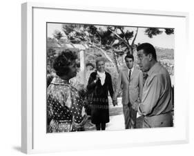 Paulette Dubost, Fernandel, Marie Dubois and Franck Fernandel: L'Âge Ingrat, 1964-Marcel Dole-Framed Photographic Print